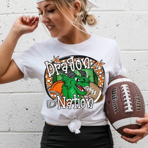 DRAGONS FOOTBALL png, Dragons football digital for sublimation & dtf, Dragons png, Dragons Game Day png, football mom png, Go Dragons png