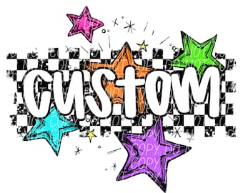 CUSTOM WORD png, custom school spirit png, custom in this design png, custom mascot png, custom team png, custom star mascot