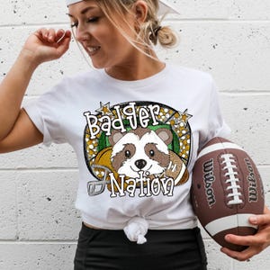 BADGERS FOOTBALL png, Badgers football digital for sublimation & dtf, Badgers Nation png, badgers png, Badgers Game Day png, Go Badgers png