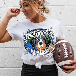 GREYHOUNDS FOOTBALL png, Greyhounds football digital for sublimation & dtf, Greyhounds png, Greyhounds Game Day png, Greyhound Nation png