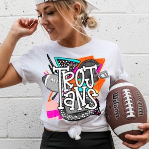 TROJANS FOOTBALL png, Trojans football digital for sublimation & dtf, Trojans png, Trojans Game Day png, football mom png, Go Trojans png