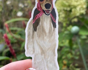 Afghan hound Vinyl sticker