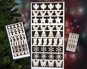 Christmas Trees Lace Decor, Paper, Angels, Stars, Stockings, Snowflakes, Bells, Birds & Butterflies in 3 scales PL195