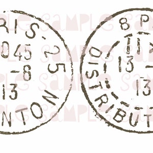 Parijs annulering stempels, Franse Instant Digitale Download, FrA028