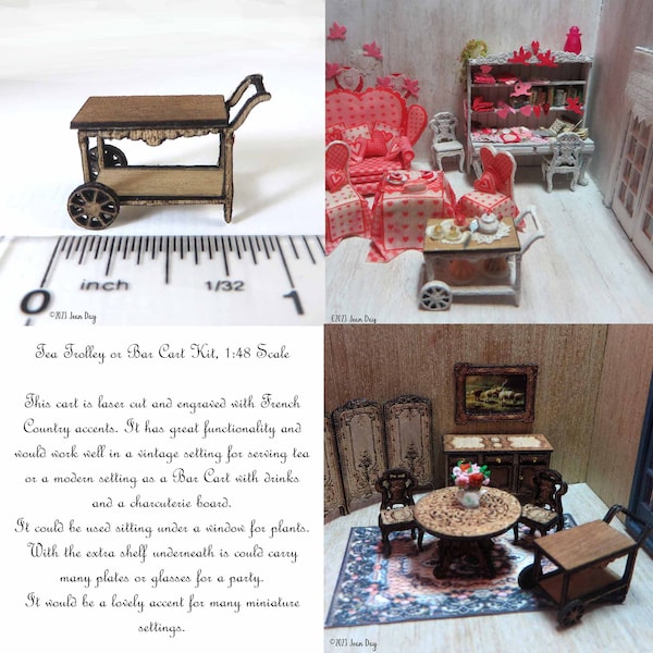 Dollhouse Bar Cart Etsy