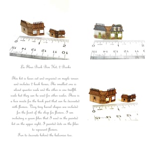 KIT La Fleur, Kit Caja Libro Floristería Francesa, incluye 2 escalas, Duodécima y media o 1:48, Corte Láser y grabado LC209