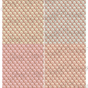 Rose francesi 1 quattro confezioni regalo in miniatura o 1:48 scala dollhouse wallpapers download digitale 8,5 x 11 stampabile WP001