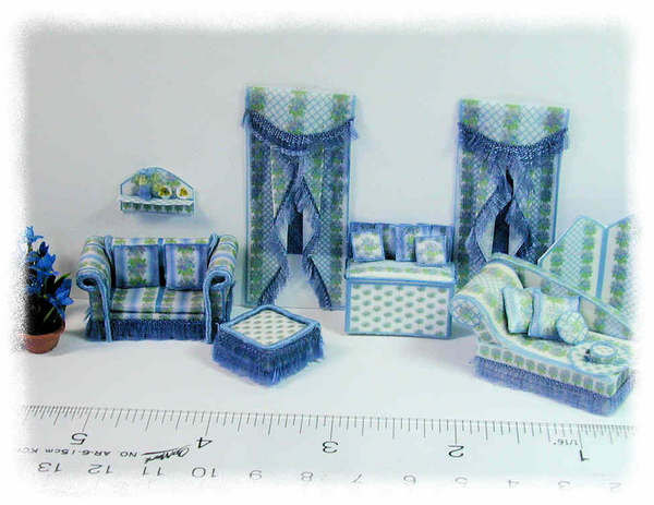 Mobilier de chambre a coucher pour maison de poupée avec 2 poupée flexible marque toys pure - Jeux & Jouets