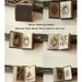 Dark Brown Photo Album Dollhouse digital miniature, Victorian Printable 1:12 with cut out photo windows, instant download Project DH008 