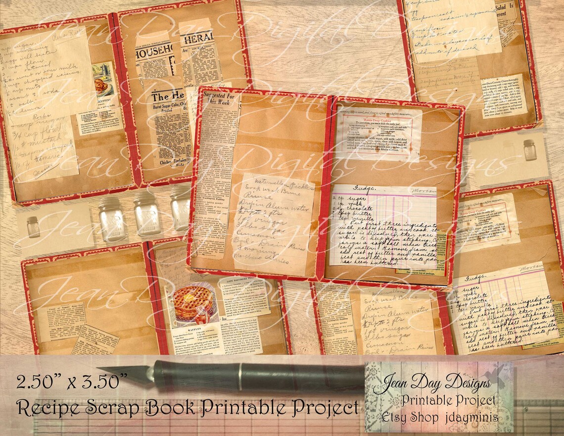 Recipes Scrapbook – Stag Design - View #9