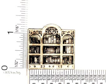 Bibliothèque et livres KIT, 1/48e, style Art nouveau, échelle 1/4, bricolage. LC305