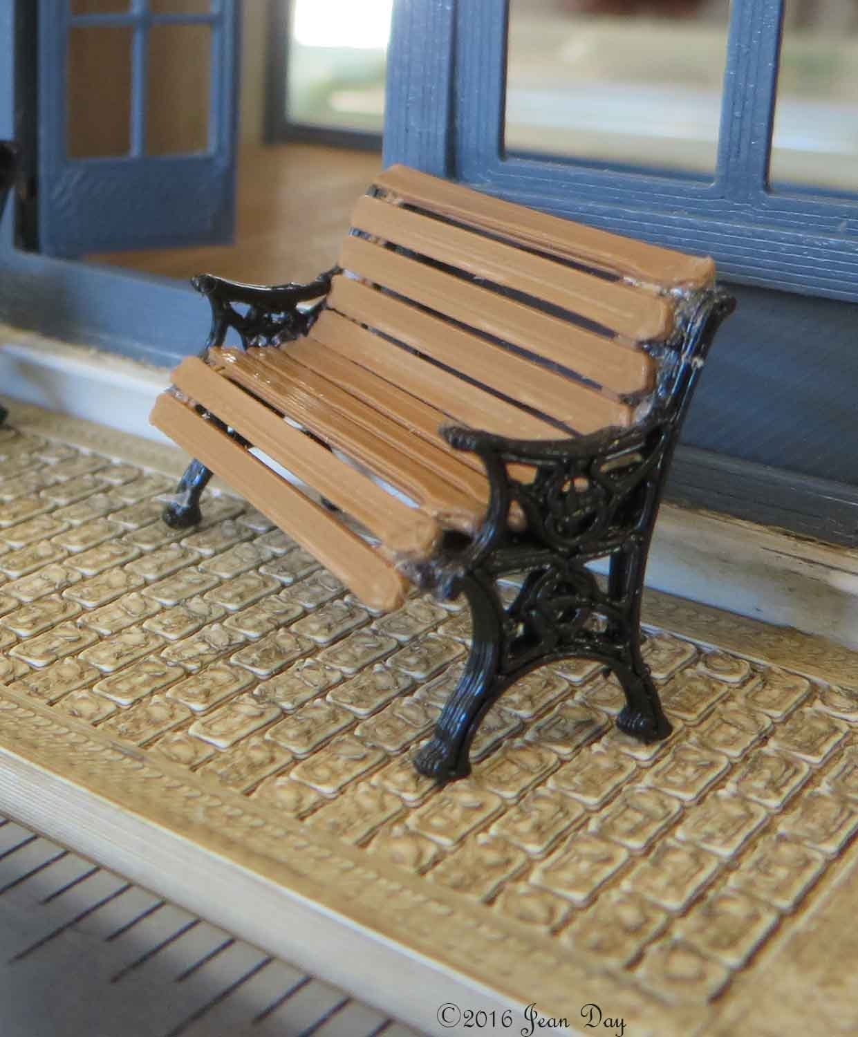 KIT Park Bench kit printed in 3D printed in Black with wood | Etsy