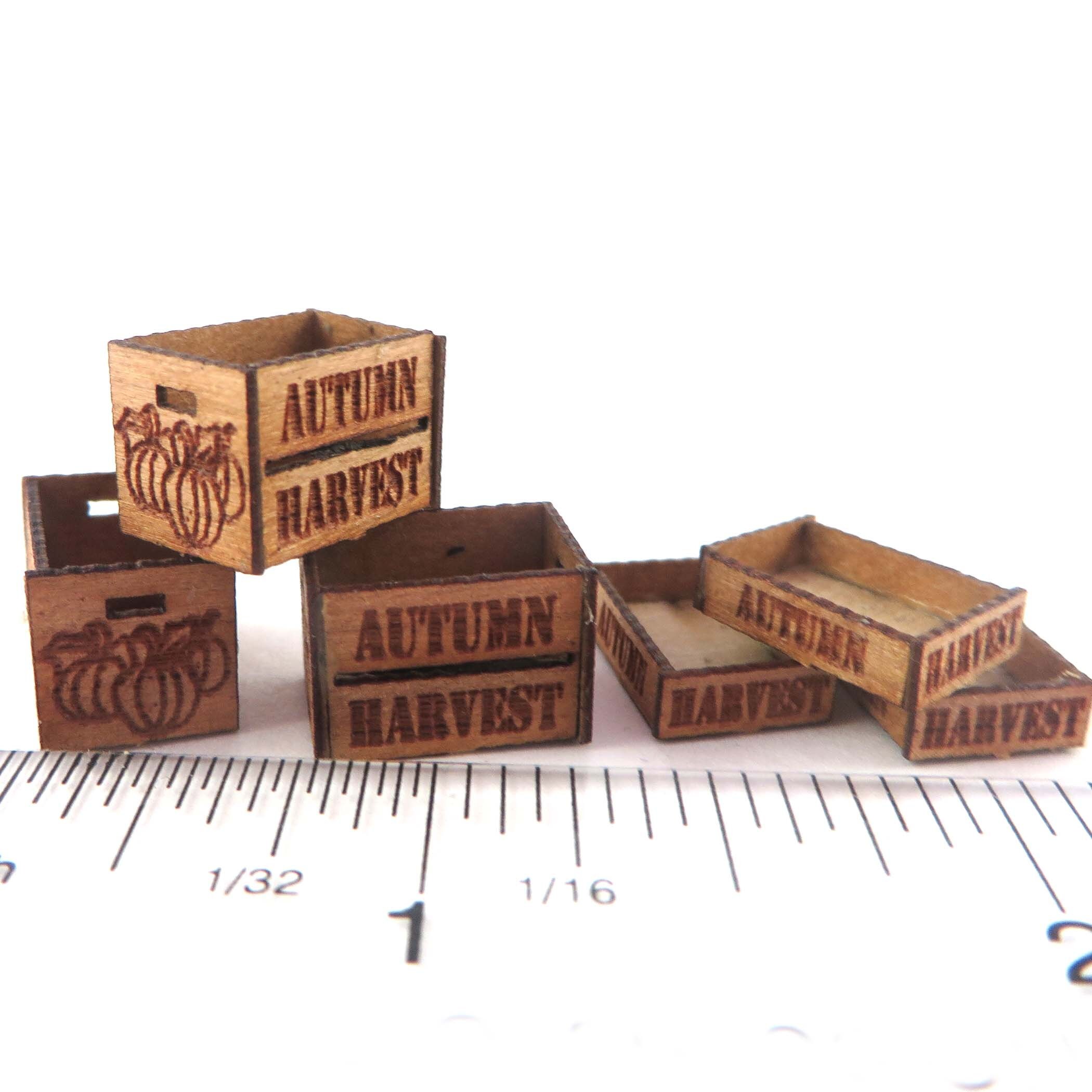 KIT Autumn Harvest Crates Kit Engraved Laser Cut of Cheery Etsy