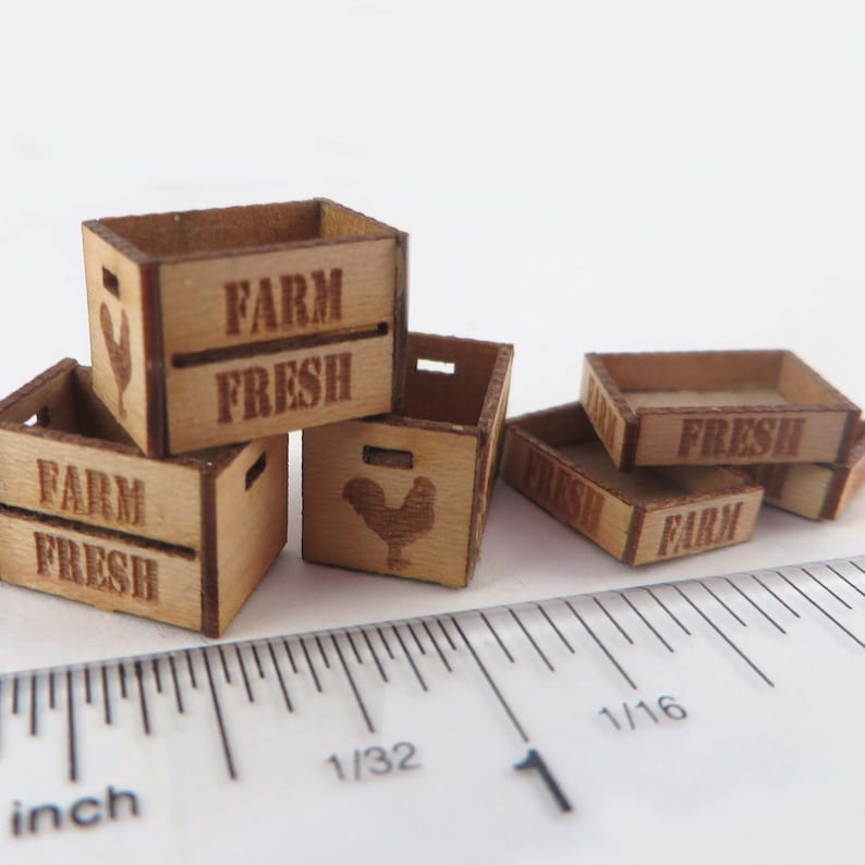 KIT Farm Fresh Crate Kit Engraved Laser Cut Maple Veneer Etsy