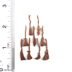 KIT, Witch's Brooms Quarter Scale Kit, includes 9 brooms, laser cut in Cherry Veneer Wood LC130, 1:48 DIY