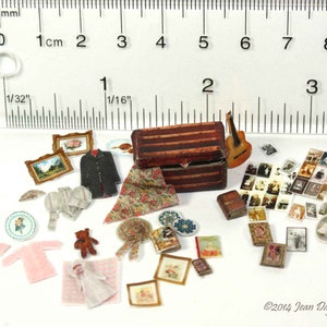 KIT, Quarter Scale, Memory Trunk and Accessories Kit,, 1:48,  or quarter scale dollhouse mini BK002