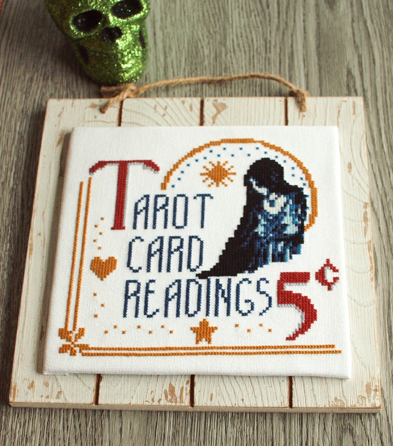 Tarot Card Readings Cross Stitch Pattern Pdf Mystical Etsy
