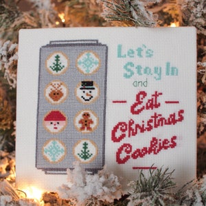 Weihnachtsplätzchen Kreuzstich Anleitung pdf, Christmas Stitching Bild 1