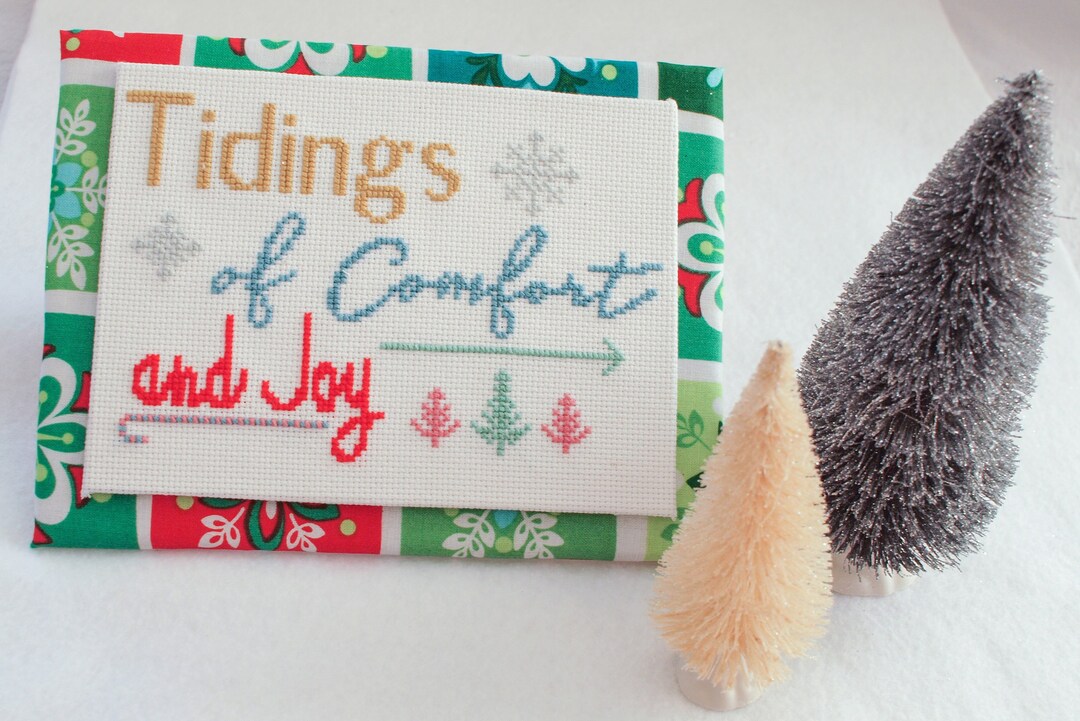 Christmas Carol Cross Stitch Pattern Pdf Tidings of Comfort Etsy