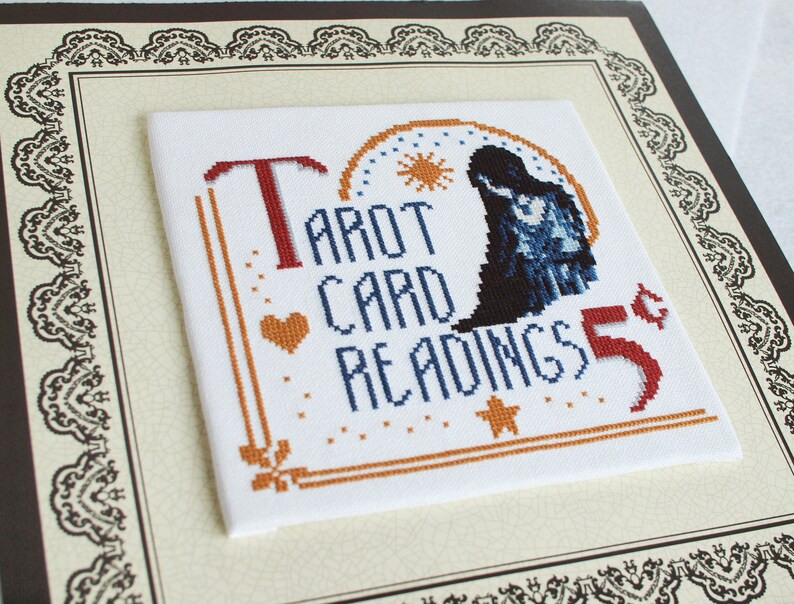 Tarot Card Readings Cross Stitch Pattern Pdf Mystical Etsy