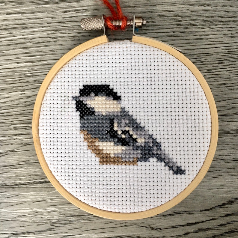 Chickadee Cross Stitch Pattern Pdf Easy DIY Bird Lover Gift Etsy
