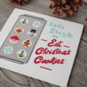 Weihnachtsplätzchen Kreuzstich Anleitung pdf, Christmas Stitching Bild 4