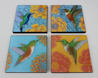 Hummingbird Print of Original Acrylic Painting - Wall Art and Home Decor by Tamara Adams