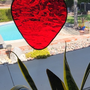 Strawberry Stained Glass Suncatcher