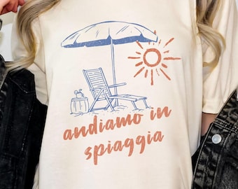 Italy Vacation Shirt, Amalfi Coast Tshirt, Preppy T-Shirt, Summer Cocktail Tee, Retro Vintage Top, Aesthetic Beach Shirt, Teacher Vacation