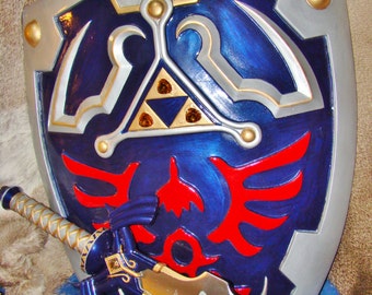 Custom LoZ Link's Master Sword & Hylian Shield