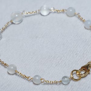 Moonstone bracelet, Gold Plated Moonstone bracelets, Women moonstone bracelet, moonstone jewelry, Golden Bracelets, moonstone bead, Gift her