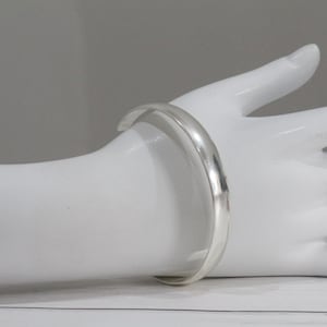 Sterling Silver Bangle |Silver Bangle Bracelet |Silver Cuff Bracelet | Minimalist Bangle | Modern Bangle |Classic Bangle | Stackable Bangle