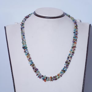Multi stone necklace, Multi necklace, Multi layer necklace, Multi color necklace, Multi colored Necklace, Gemstone necklace, Beaded necklace