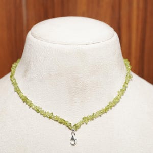 Peridot Necklace, Gemstone Necklace, Handmade Necklace, Dainty Necklace, Gift Necklace,  Gift for Her