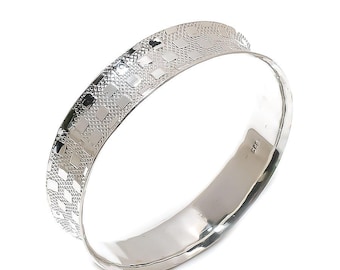 Geometric Silver Cuff Bracelet