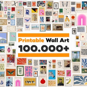 100,000+ Wall Art Bundle, Printable Maximalist Gallery, Trendy Aesthetic Digital Prints, Eclectic Posters for Home Decor, Instant Download