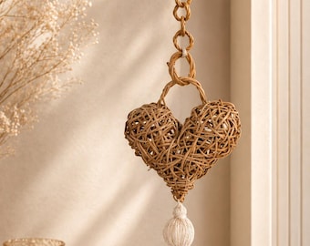 Mother’s Day Handmade Wicker Heart Decor