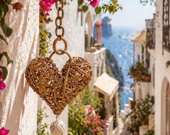 Mother’s Day Handmade Wicker Heart Decor