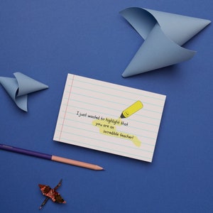Thank you teacher postcard size bundle, digital download only