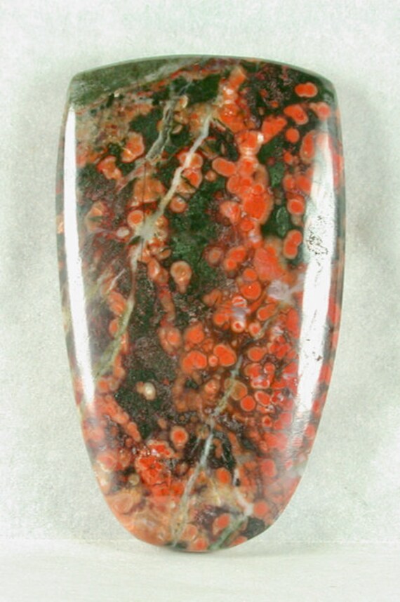 Olympic Poppy Jasper Freeform Cabochon from Washington State Etsy