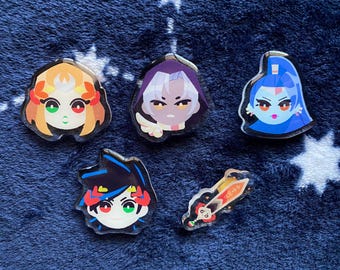 Hades Acrylic Pins