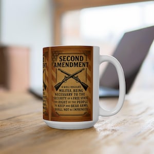 Patriotic Mug, Gift for Second Amendment Supporters, American Flag Coffee Cup, Independence Day Gift, Veterans Day Mug, Patriot Gift, USA