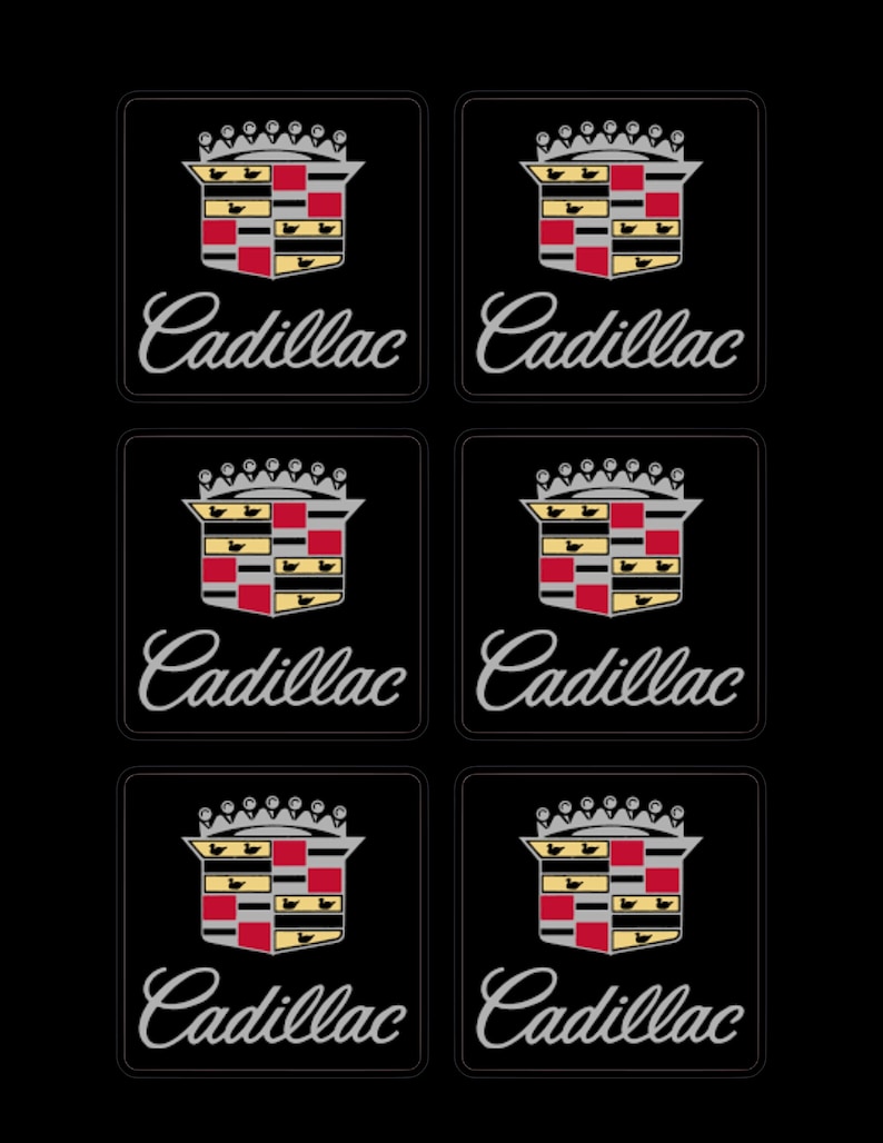 X6 Cadillac Classic Logo Truck Car Window Glossy Sticker Decal Cooler ...