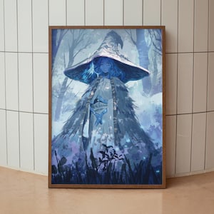 Póster de Ranni de Elden Ring, arte mural de Ranni la bruja, Elden Ring, póster para sala de juegos, póster de pared de juegos, póster impreso de juegos, regalo para gamers
