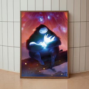 Ori Poster, Ori and the Blind Forest Poster, Ori and the Will of the Wisps, Naru Wand Kunst, Home Decor, Ori Spiel Druck, Spiel Poster Geschenk