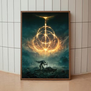Elden Ring Poster, Gaming Zimmer Poster, Gaming Wandposter, Gaming Print Poster, Spiel Geschenk, Videospiel Poster, Videospiel Druck