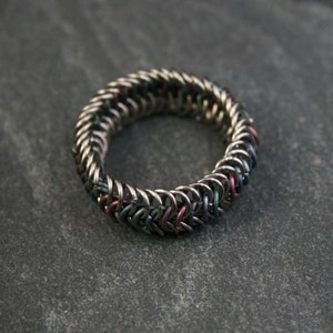 Titaniumring - Rainbow - European 6in1