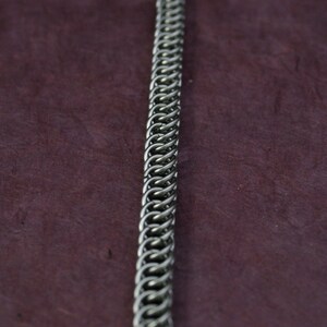 Halskette aus Edelstahl aus Kettenringen in Half Persian Kettengewebe. Schmuck von KettenKunst