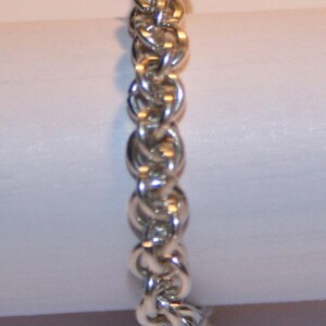 Ring aus Sterling Silber aus Kettenringen in JPL Kettengewebe. Königskette.  Schmuck von KettenKunst