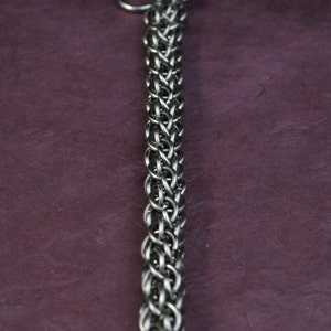 Ring aus Edelstahl aus Kettenringen in Half Persian 3in1 Kettengewebe. Königskette.  Schmuck von KettenKunst